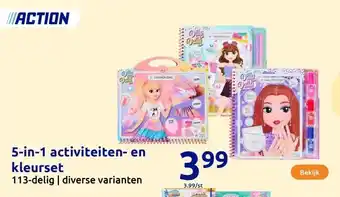 Action 5-in-1 activiteiten- en kleurset aanbieding