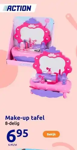 Action Make-up tafel aanbieding