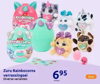 Action Zuru Rainbocorns verrassingsei aanbieding