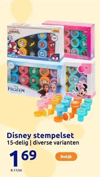 Action Disney stempelset aanbieding