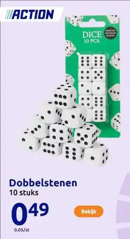 Action Dobbelstenen aanbieding