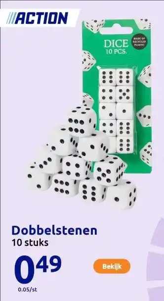 Action Dobbelstenen aanbieding