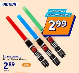 Action Spacezwaard aanbieding