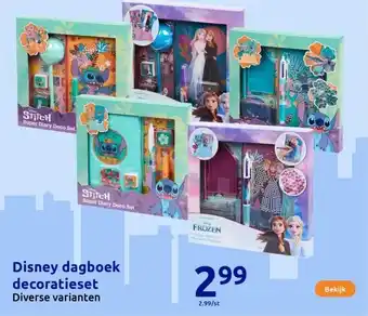 Action Disney dagboek decoratieset aanbieding