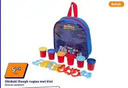 Action Okidoki Dough rugtas met klei aanbieding