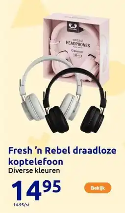 Action Fresh ’n Rebel draadloze koptelefoon aanbieding
