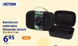 Action Battletron opbergtas Nintendo Switch aanbieding