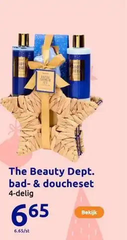 Action The Beauty Dept. bad- & doucheset aanbieding
