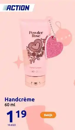 Action Handcrème aanbieding
