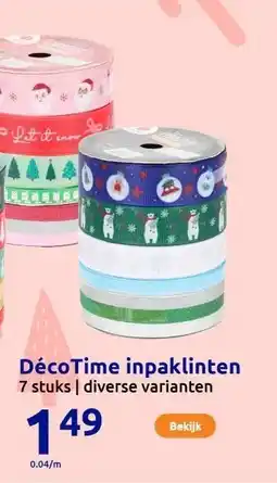 Action DécoTime inpaklinten aanbieding