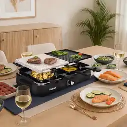 Action Tristar raclette- en gourmetset met steengrill aanbieding
