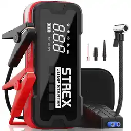 ANWB Strex Jumpstarter voor Auto met Compressor Zwart aanbieding