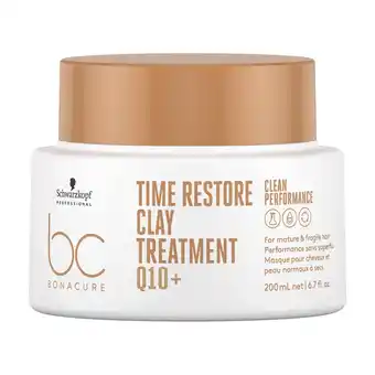 Douglas Schwarzkopf Professional BC BONACURE Q10 Time Restore BC Clean Time Restore Kleimasker 200ml aanbieding