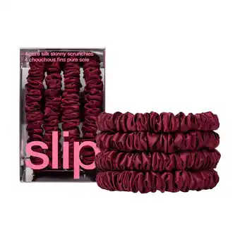 Douglas Slip slip pure zijden magere scrunchies - dennengroen aanbieding