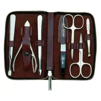 Douglas ERBE Manicure Zipper Case Range Houston, brown, 7 pcs aanbieding