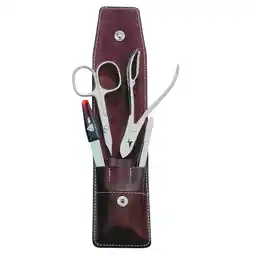 Douglas ERBE Manicureset tassen serie 'Pocket', bruin, 4 st aanbieding