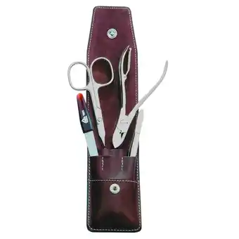 Douglas ERBE Manicureset tassen serie 'Pocket', bruin, 4 st aanbieding