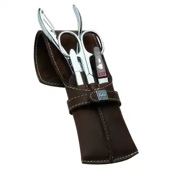 Douglas ERBE Maniküre Set Taschen-Etui mit Stecklasche Serie Mountain Bear, braun, 4-tlg aanbieding