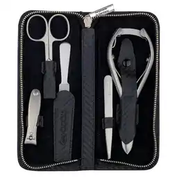 Douglas ERBE Carbon Manicure Set Zipper Case Range Carbon, black, 5 pcs aanbieding