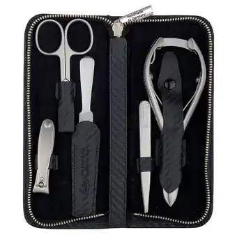 Douglas ERBE Carbon Manicure Set Zipper Case Range Carbon, black, 5 pcs aanbieding