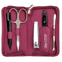 Douglas ERBE Siena Maniküre Set Reißverschluss-Etui Serie Siena, pink, 5-tlg aanbieding