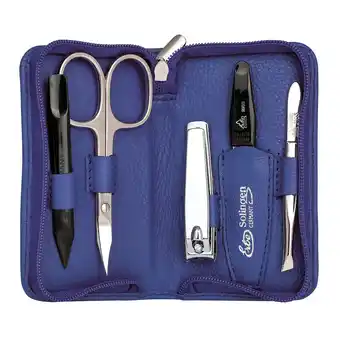 Douglas ERBE Siena Manicure Zipper Case Range Siena, blue, 5 pcs aanbieding