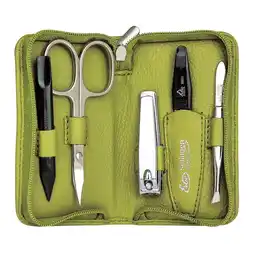 Douglas ERBE Siena Manicure Zipper Case Range Siena, green, 5 pcs aanbieding