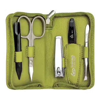 Douglas ERBE Siena Manicure Zipper Case Range Siena, green, 5 pcs aanbieding