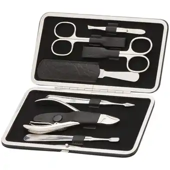 Douglas ERBE Manicure Clip-Top Case Range Master, black, 7 pcs aanbieding