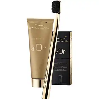 Douglas Swiss Smile gouden tandpasta d'Or Set aanbieding