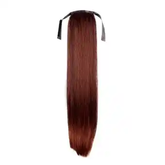 Douglas Fashiongirl Clip In Ponytail Hair Extension #33 Rood -Brown - Smooth aanbieding