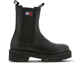 Foot Locker Tommy Jeans Chelsea Sneakers Dames - Zwart - Maat 38 - Leer aanbieding