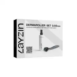 Douglas LAYZIN Dermaroller Set 0,55 mm inclusief Cleansing Spray aanbieding