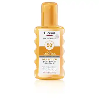Douglas Eucerin ZONBESCHERMING olie dry touch transparante spray SPF50+ aanbieding