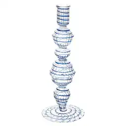 Douglas PIP Studio Kandelaar Swirl Glas Donkerblauw aanbieding