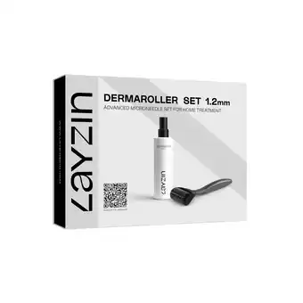 Douglas LAYZIN Dermaroller Set 1,2 mm inclusief Cleansing Spray aanbieding