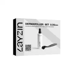 Douglas LAYZIN Dermaroller Set 0,35 mm inclusief Cleansing Spray aanbieding