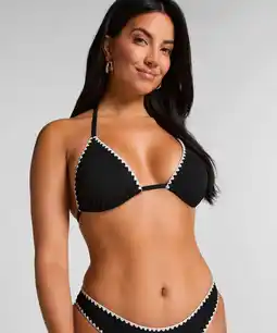 Hunkemoller Hunkemöller Triangel bikinitop Kenya Zwart aanbieding