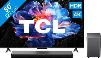 Coolblue TCL 50 Led P61K 4K (2025) + TCL S55H 2.1 Soundbar aanbieding