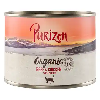 Zooplus Voordeelpakket Purizon Organic 24 x 200 g - Rund en kip met wortel aanbieding
