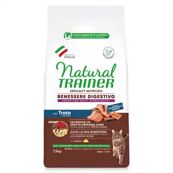 Zooplus Natural Trainer Sensitive Graanvrij met Forel Brokken voor Katten - Dubbelpak: 2 x 1,5 kg aanbieding