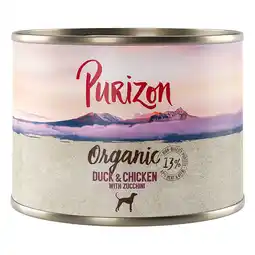 Zooplus Voordeelpakket Purizon Organic 24 x 200 g - Eend en kip met courgette aanbieding