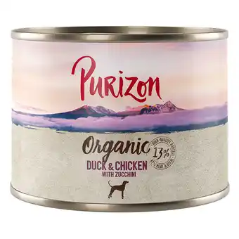 Zooplus Voordeelpakket Purizon Organic 24 x 200 g - Eend en kip met courgette aanbieding