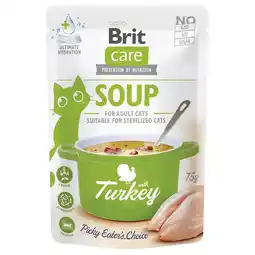 Zooplus 30x75g Brit Care soep voor katten kalkoen hondenvoer nat aanbieding