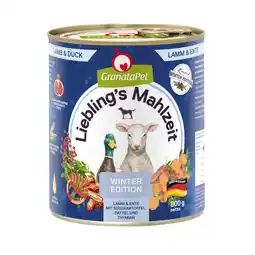 Zooplus GranataPet Lievelingsmaaltijd Winterdroom Hondenvoer - Dubbelpak: Lam & Eend (12 x 800 g) aanbieding