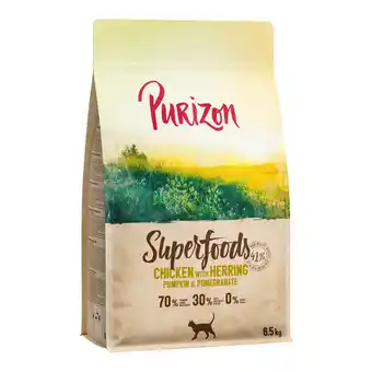 Zooplus Dubbelpakket: 2x6,5kg Purizon Cat Superfoods kip droogvoer aanbieding