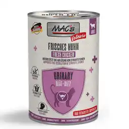 Zooplus 24x400g verse kip MAC's CAT Vetcare Urinary natvoer voor katten aanbieding