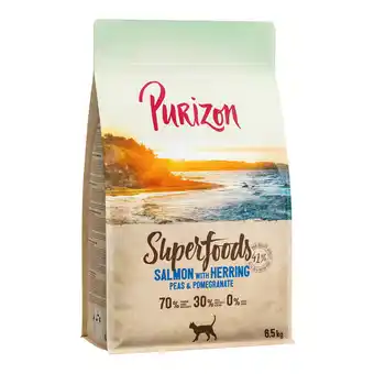 Zooplus Dubbelpakket: 2x6,5kg Purizon Superfoods zalm droogvoer voor katten aanbieding
