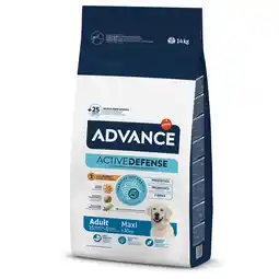 Zooplus 15+3/11,5+2,5/10+2/10+1,5/6+1,5/6+1 kg Advance droogvoer voor honden - Maxi Adult 14 kg aanbieding