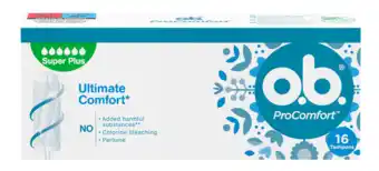 De Online Drogist OB ProComfort Tampons Super Plus aanbieding